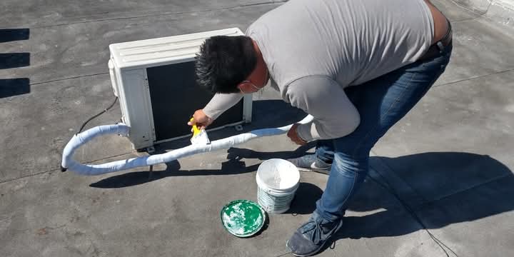 Instalación de compresor